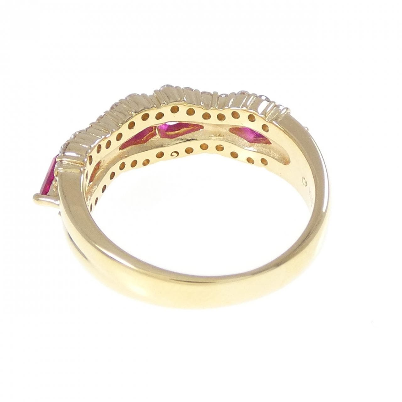 クレサンベール 合成ルビー リング 0.76CT