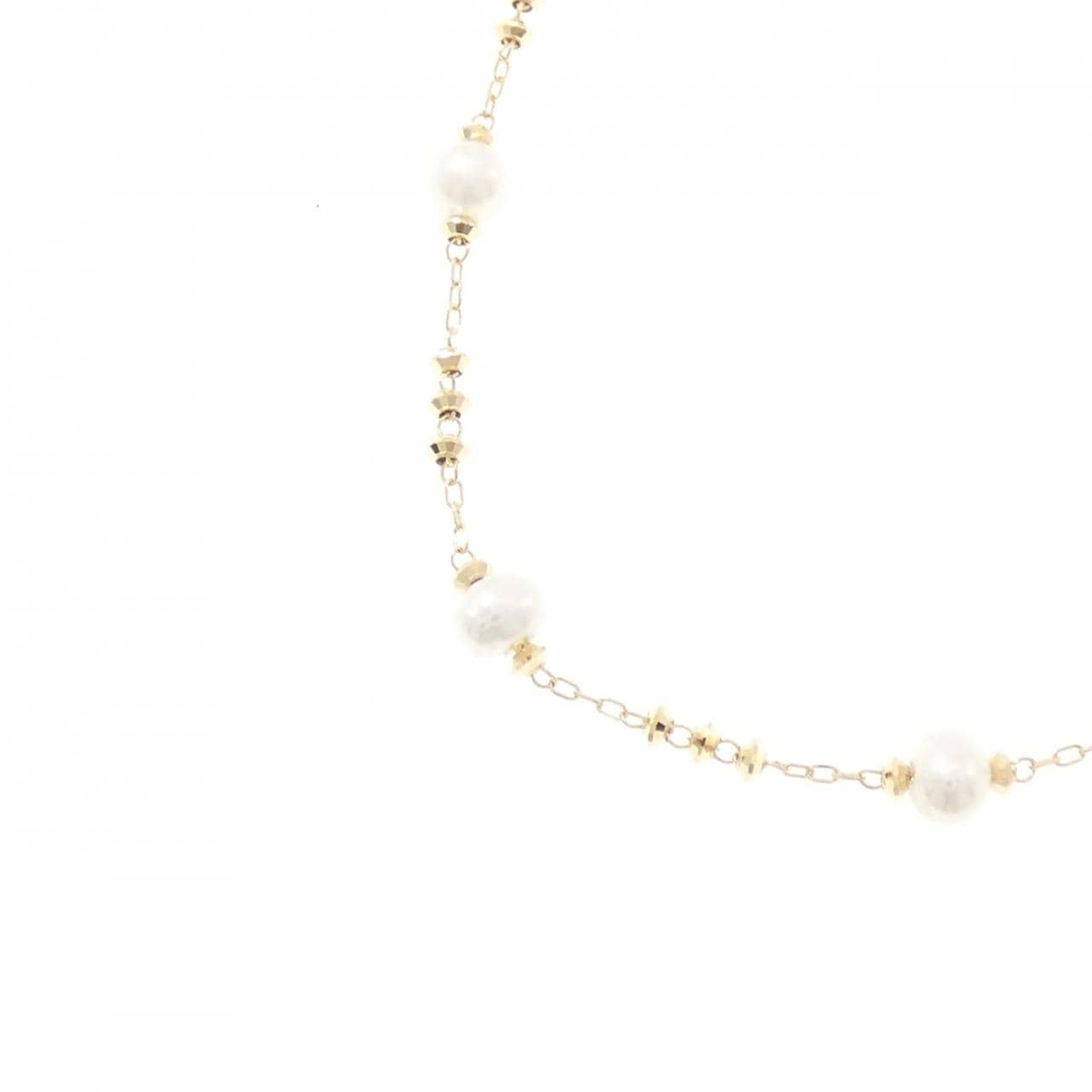 K18YG 淡水パール ネックレス