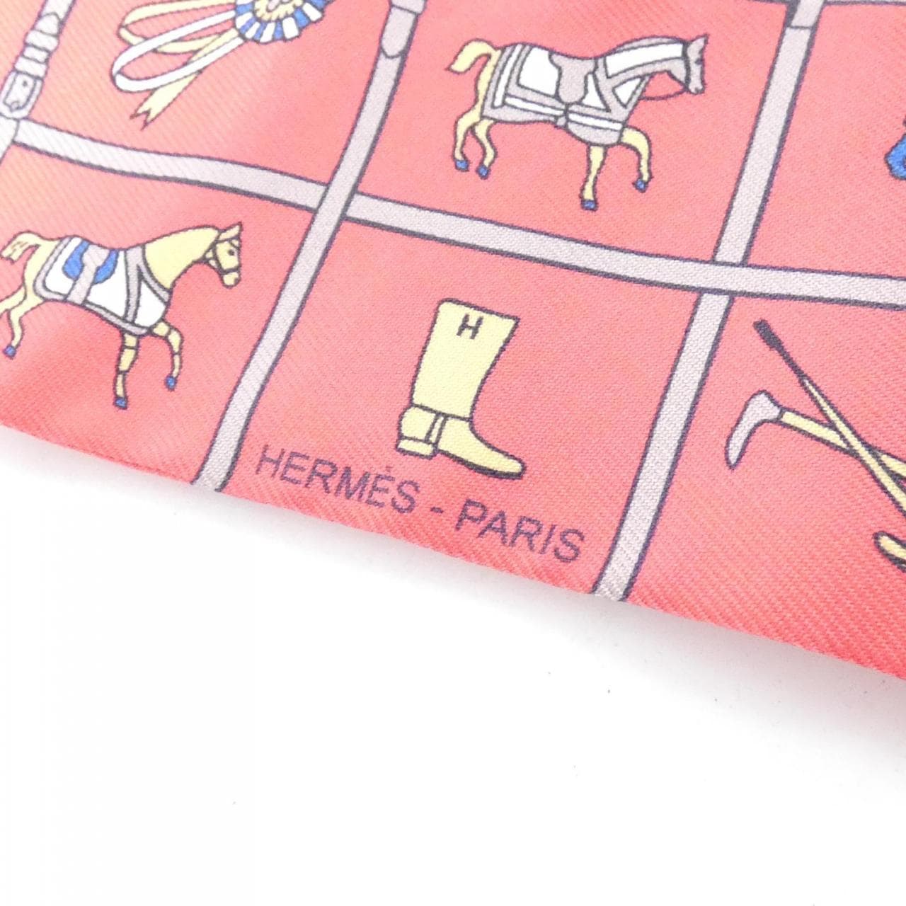 【未使用品】エルメス COUVERTURES ET TENUES ツイリー 061356S スカーフ