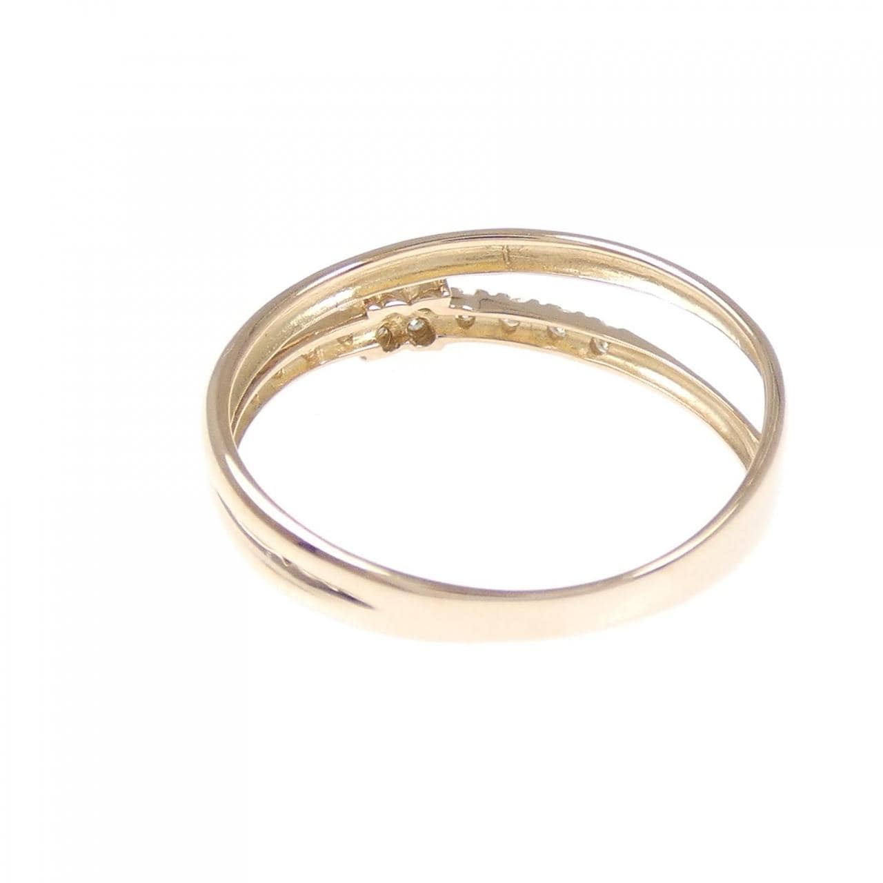 K18PG ダイヤモンド リング 0.12CT