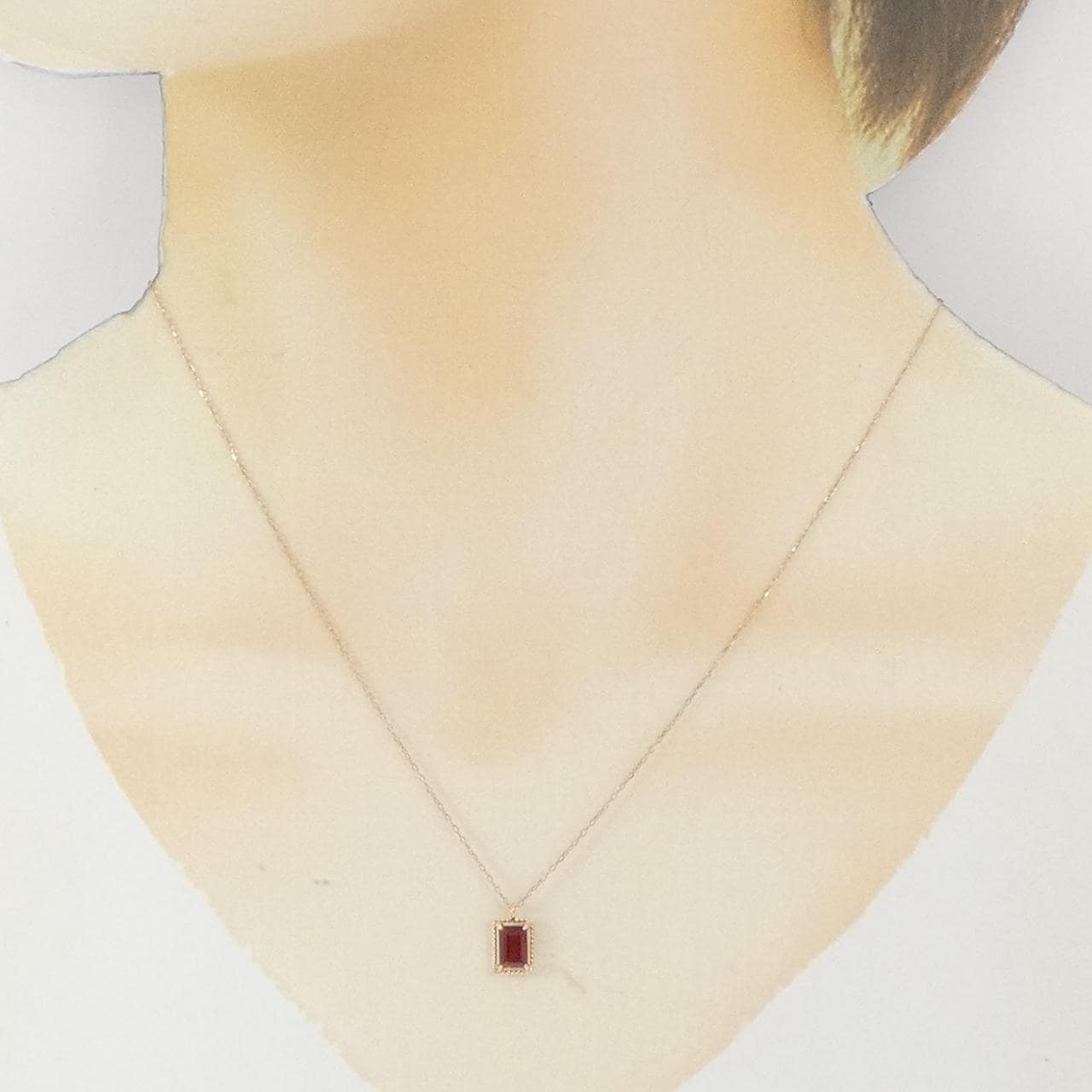K10PG ガーネット ネックレス