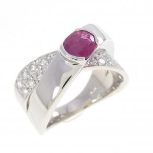 PT900 ルビー リング 1.09CT