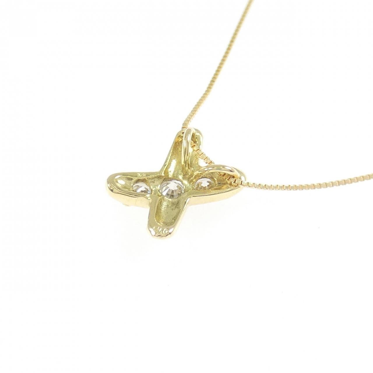 K18YG ダイヤモンド ネックレス 0.15CT