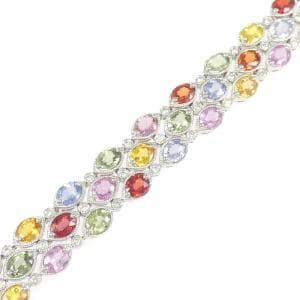 K18WG サファイヤ ブレスレット 23.15CT