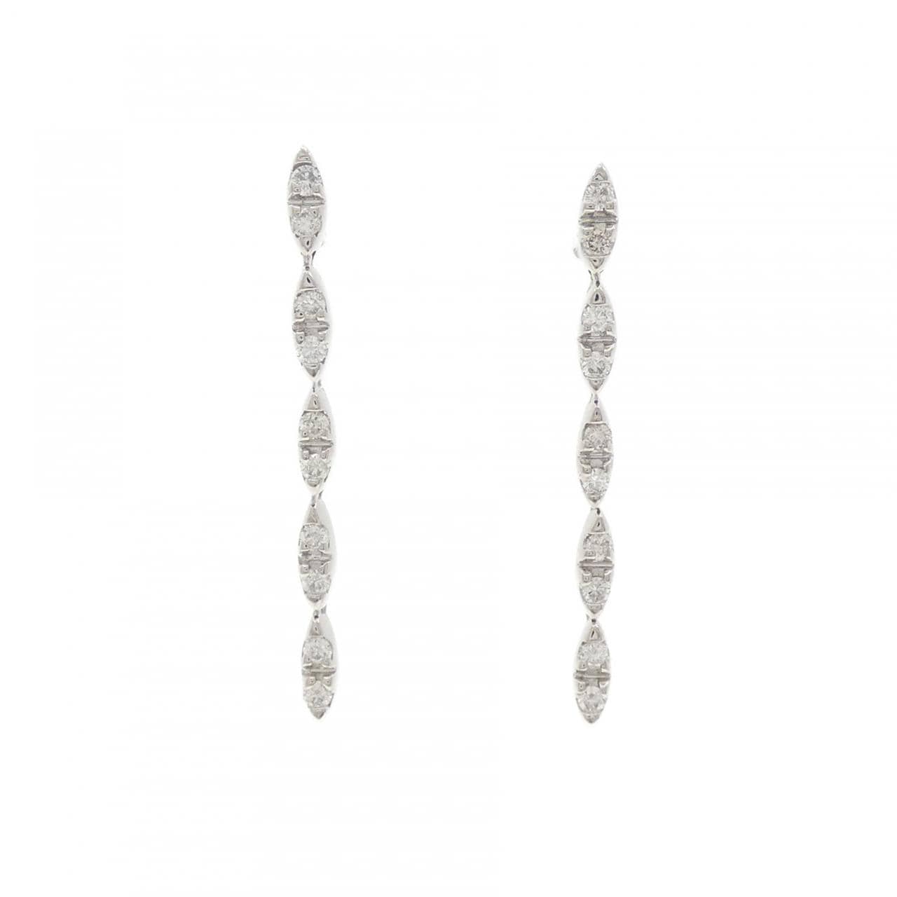 750WG ダイヤモンド ピアス