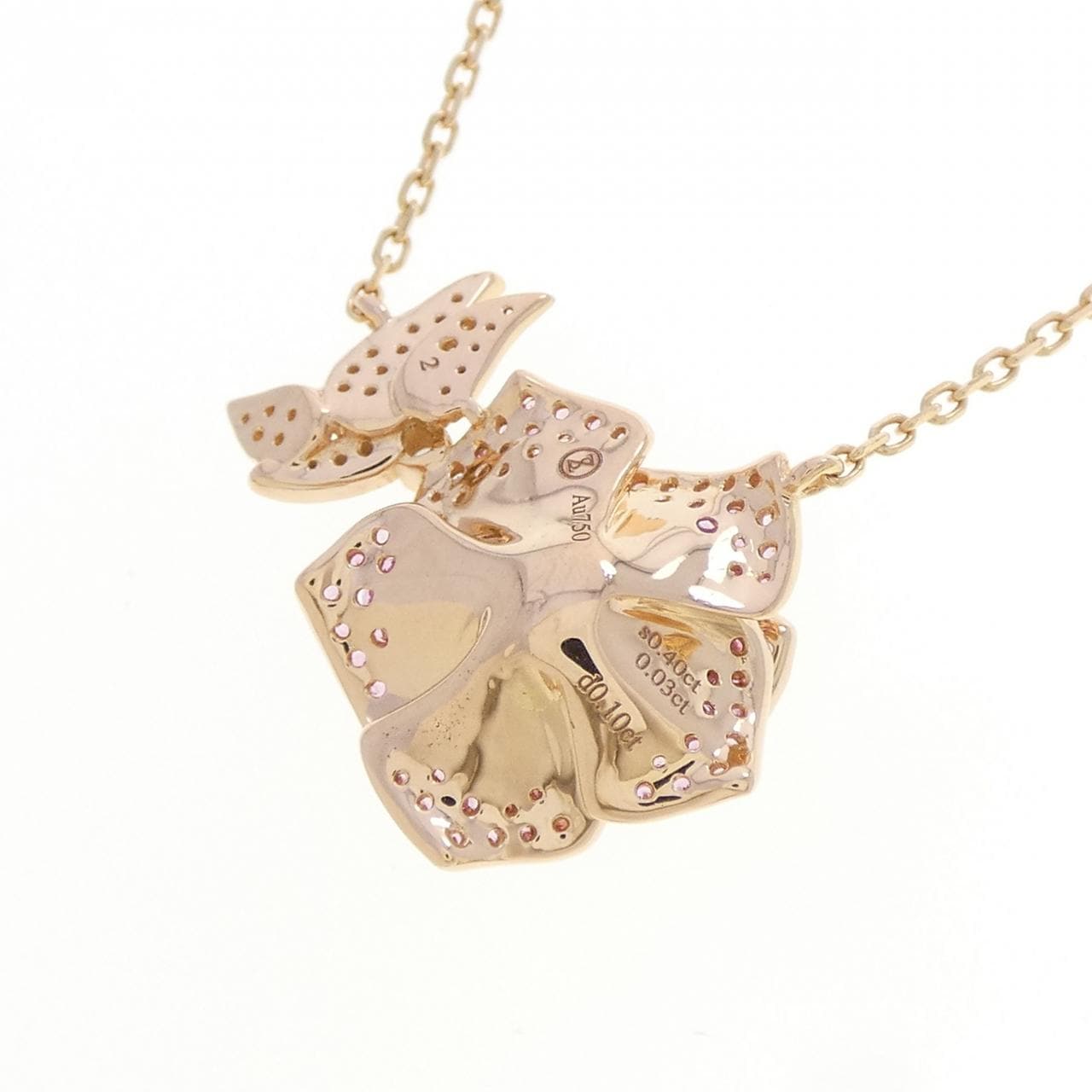 サラ チャン ローズ サファイヤ ネックレス 0.43CT