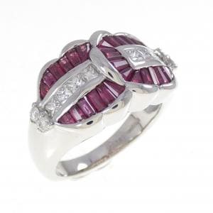PT900 ルビー リング 1.73CT