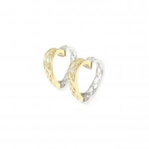 K18YG/K14WG ハート イヤリング