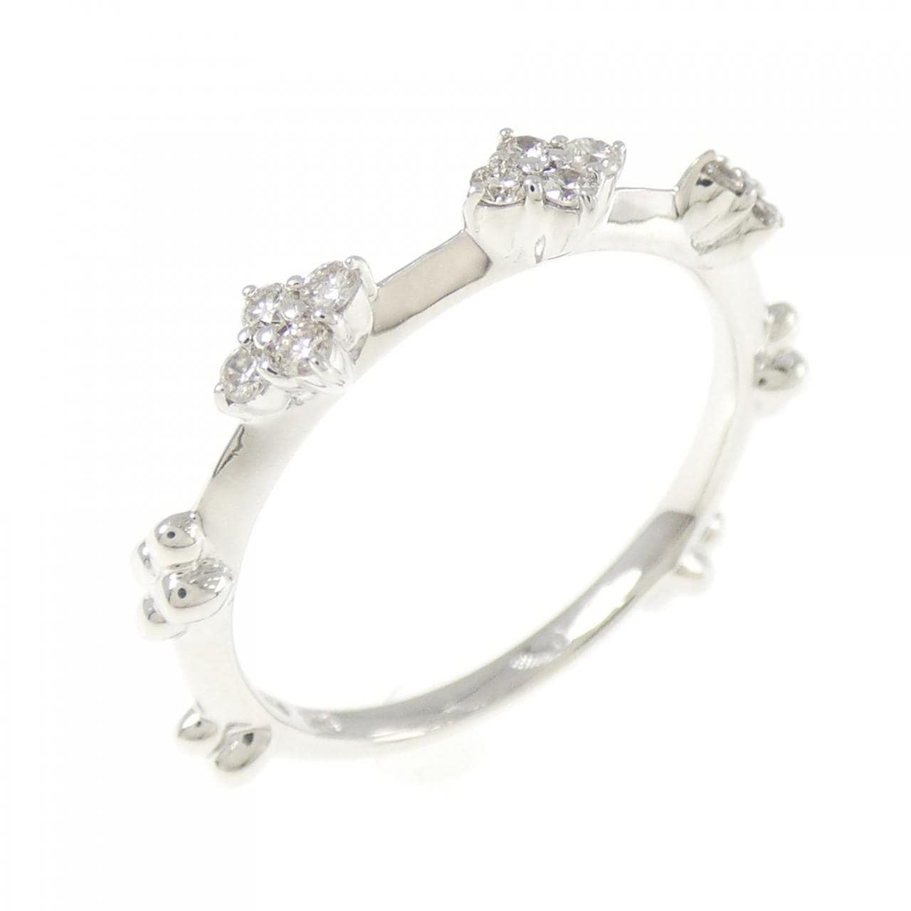 K18WG ダイヤモンド リング 0.16CT