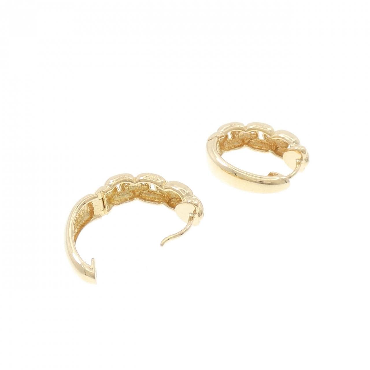 K18YG ダイヤモンド ピアス 0.14CT