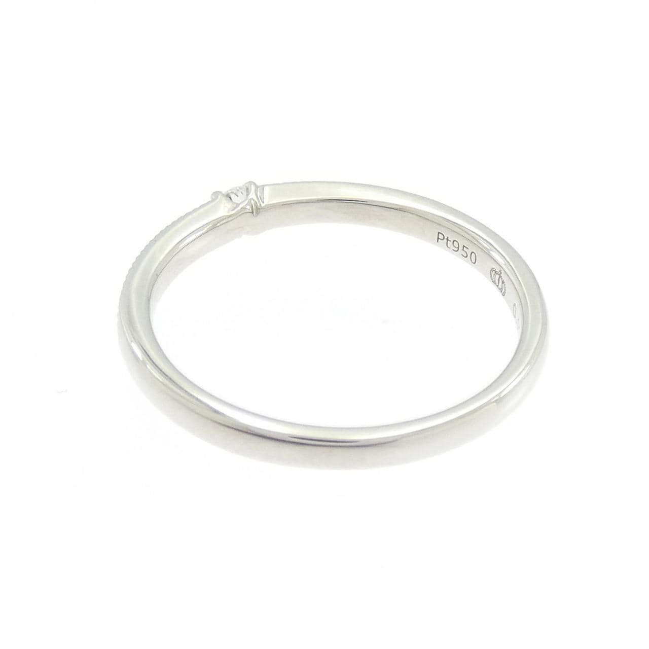 PT950 ダイヤモンド リング 0.107CT