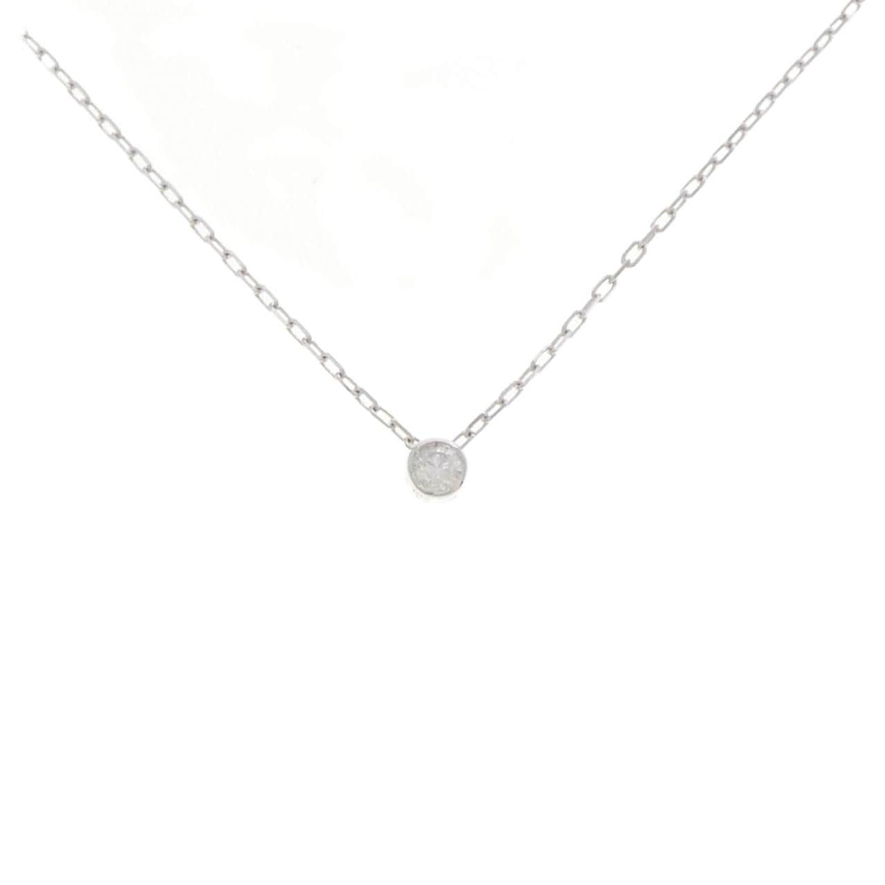 K10WG ダイヤモンド ネックレス 0.03CT
