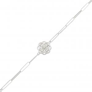 【新品】PT900 フラワー ダイヤモンド ブレスレット 0.30CT