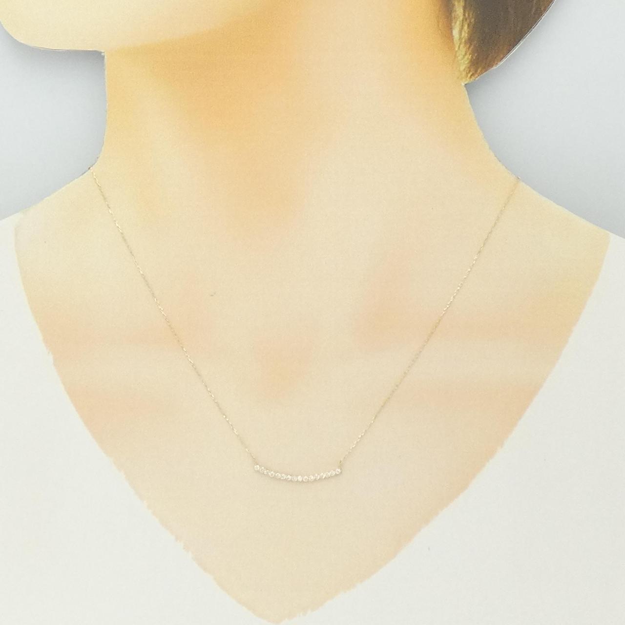 【リメイク】K18YG ダイヤモンド ネックレス 0.20CT