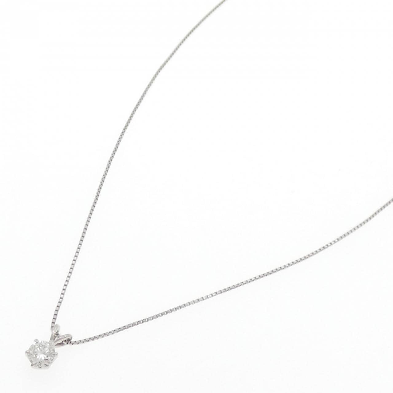 PT/PT850 ソリティア ダイヤモンド ネックレス 0.303CT