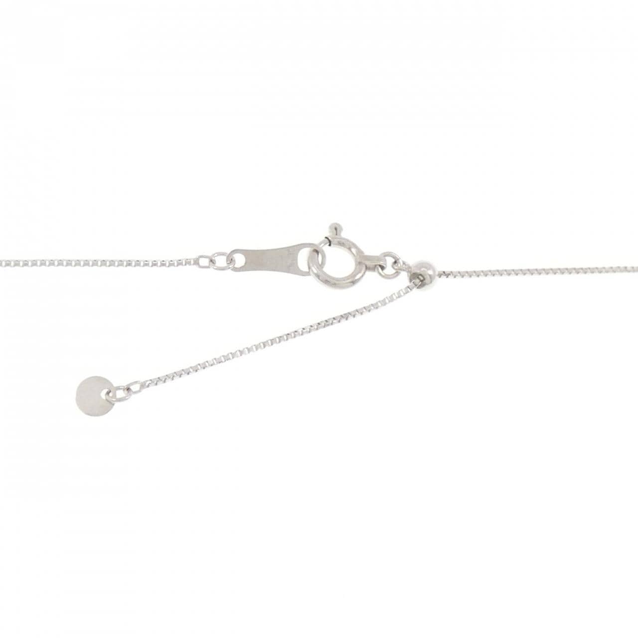 K18WG クロス ダイヤモンド ネックレス 0.20CT