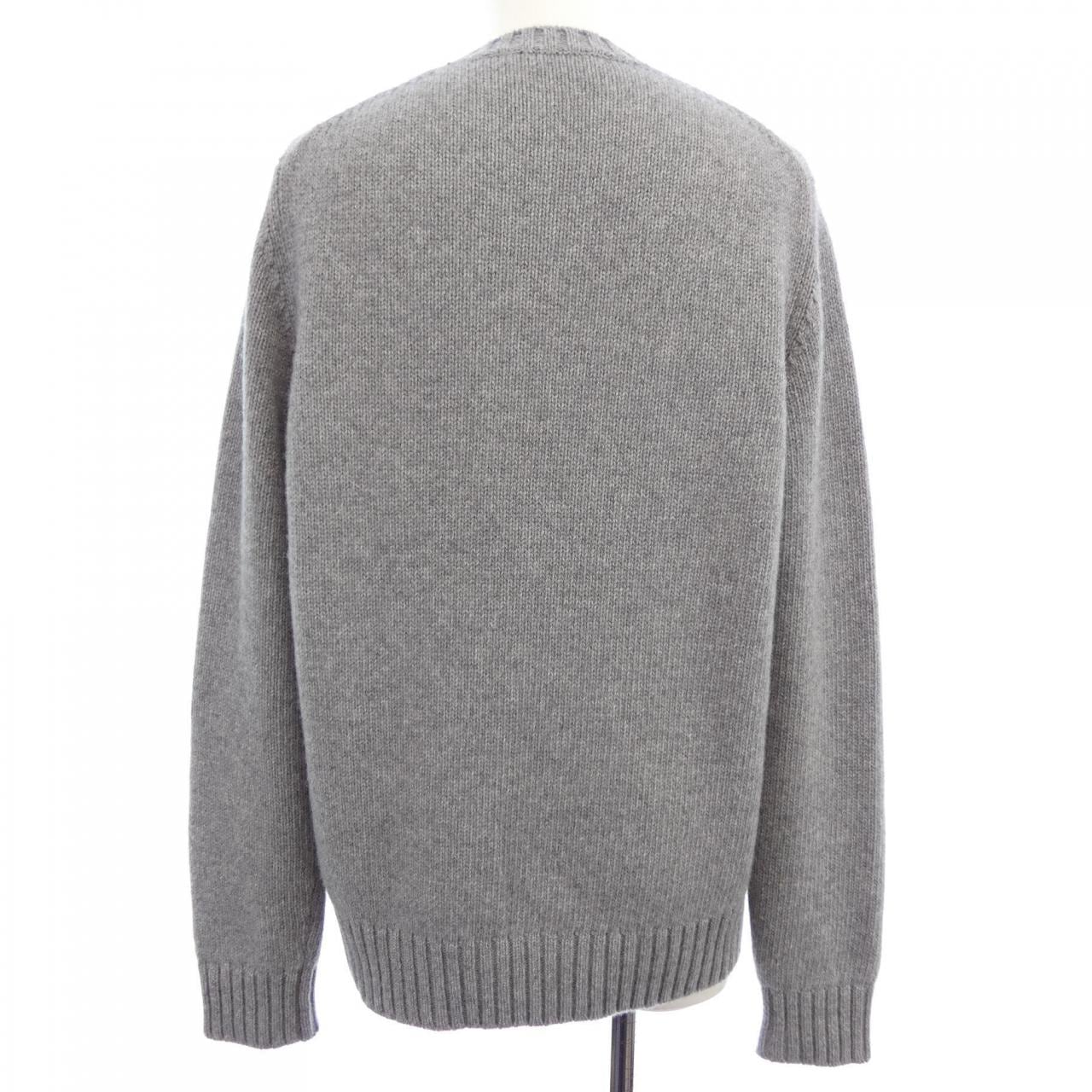 プラダ PRADA ウールxカシミヤ クルーネック セーター UMB645 S232 13HI ニット
