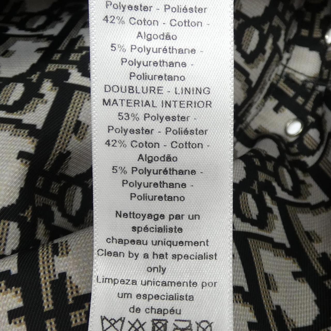 クリスチャンディオール CHRISTIAN DIOR TEDDY-D ボブハット オブリーク 95TDD923A130 ハット