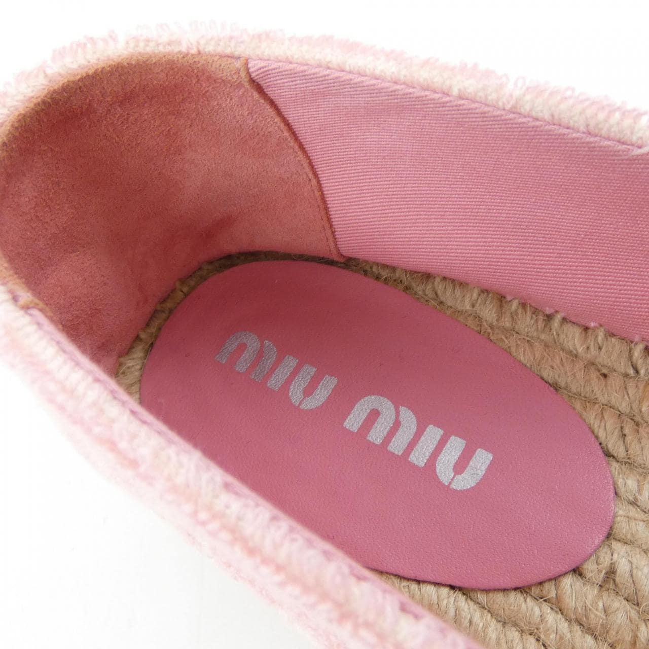 ミュウミュウ MIU MIU ESPADRILLAS SPUGNA LOGO 5S746D シューズ