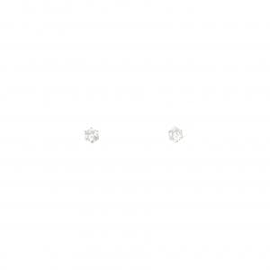 PT900 ソリティア ダイヤモンド ピアス 0.12CT