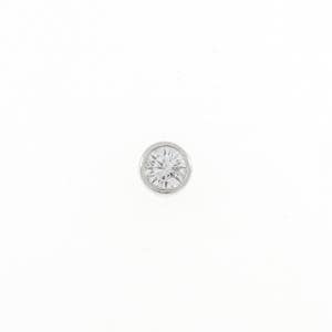 PT ソリティア ダイヤモンド ピアス 0.26CT 片耳