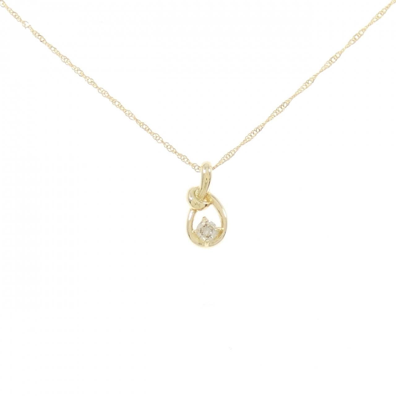 K18YG ダイヤモンド ネックレス 0.1CT