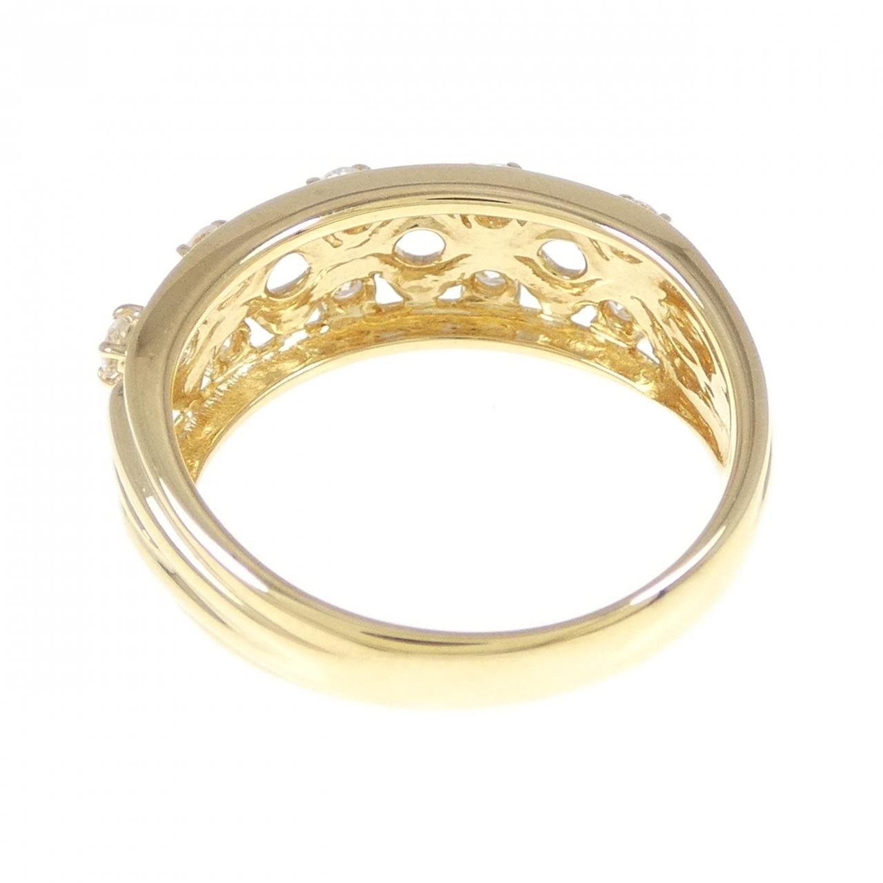 K18YG ダイヤモンド リング 0.36CT