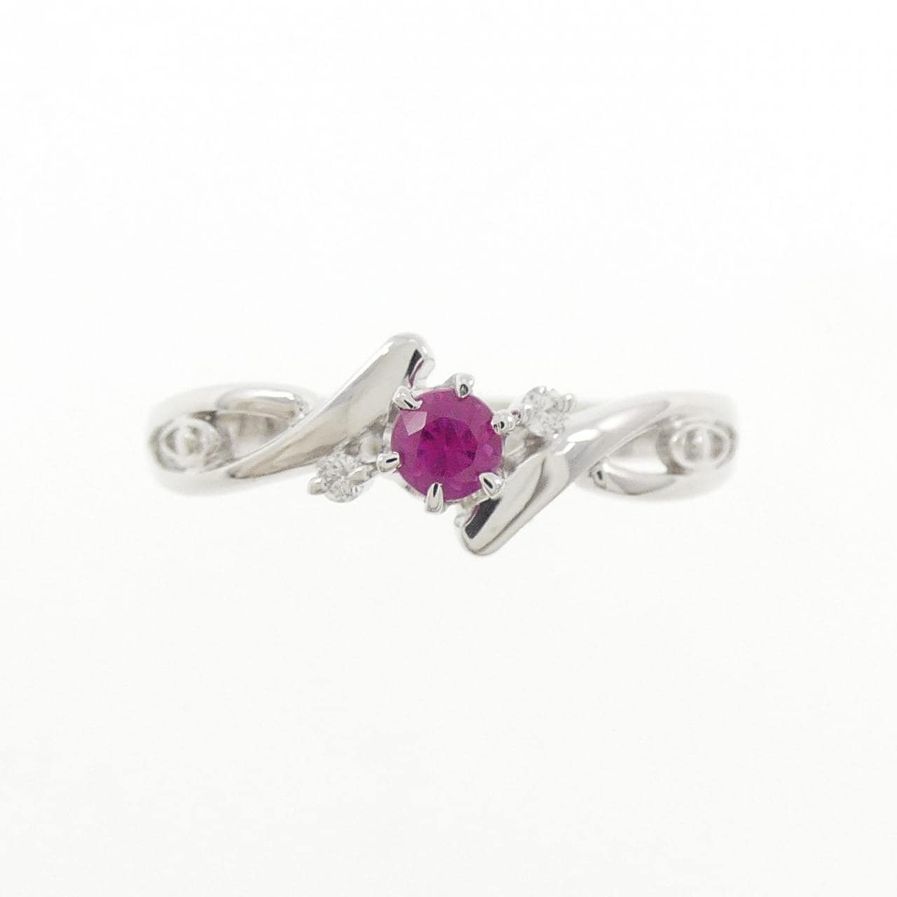 K18WG ルビー リング