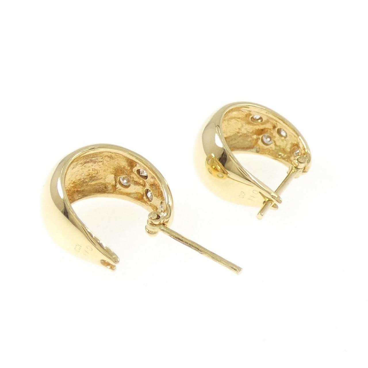K18YG ダイヤモンド ピアス 0.22CT