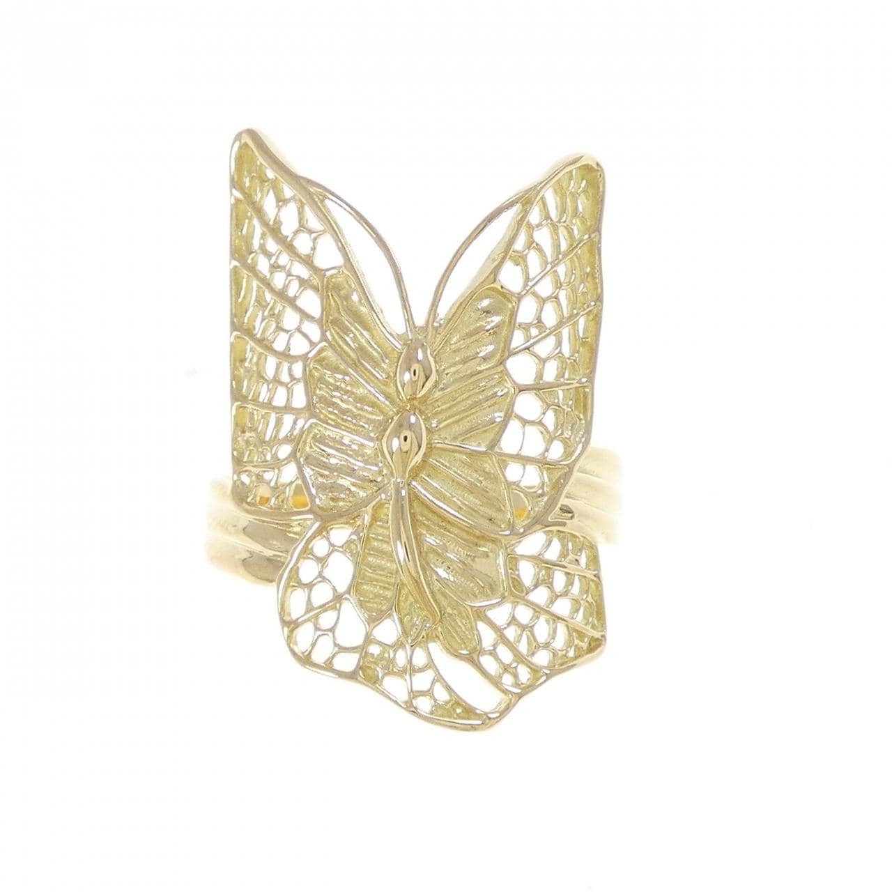 K18YG バタフライ リング