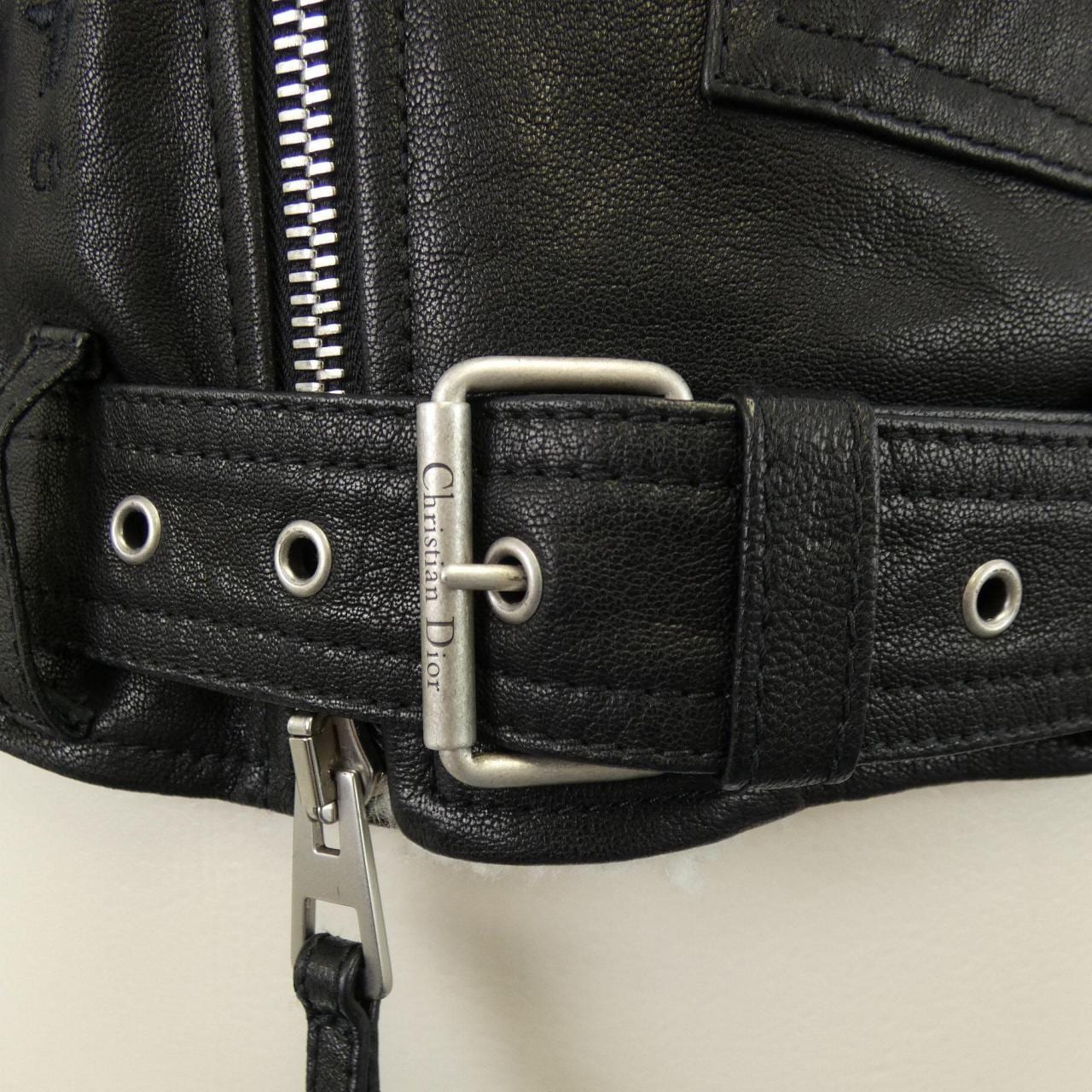 クリスチャンディオール CHRISTIAN DIOR 245V12AL028 レザーライダースジャケット