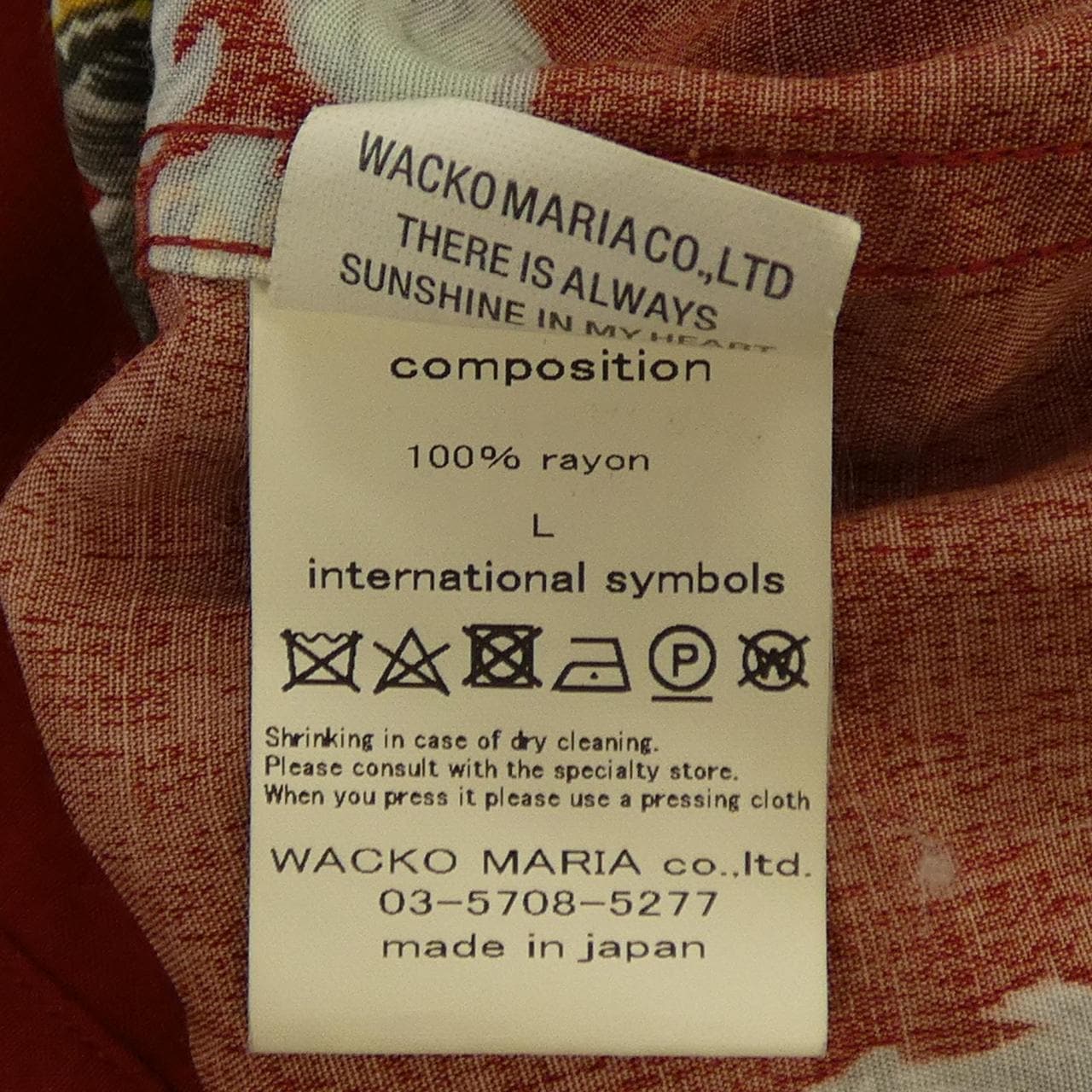 ワコマリア WACKO MARIA TIM LEHI S／Sシャツ