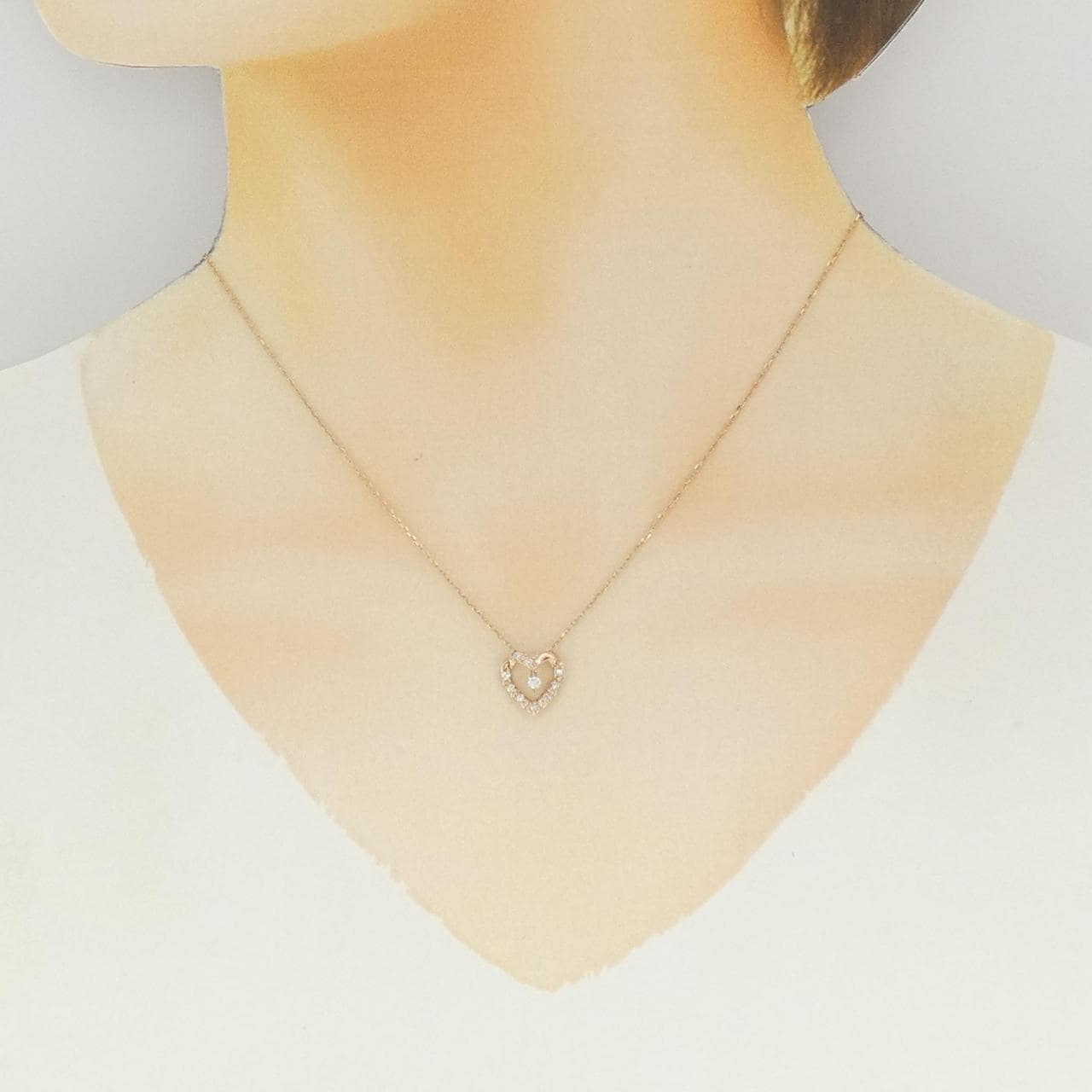 ヴァンドーム ダイヤモンド ネックレス 0.12CT