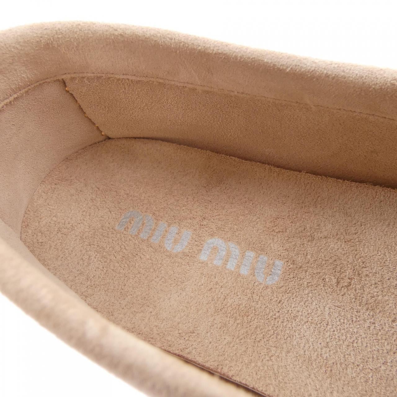 ミュウミュウ MIU MIU デッキシューズローファー 5D577E シューズ
