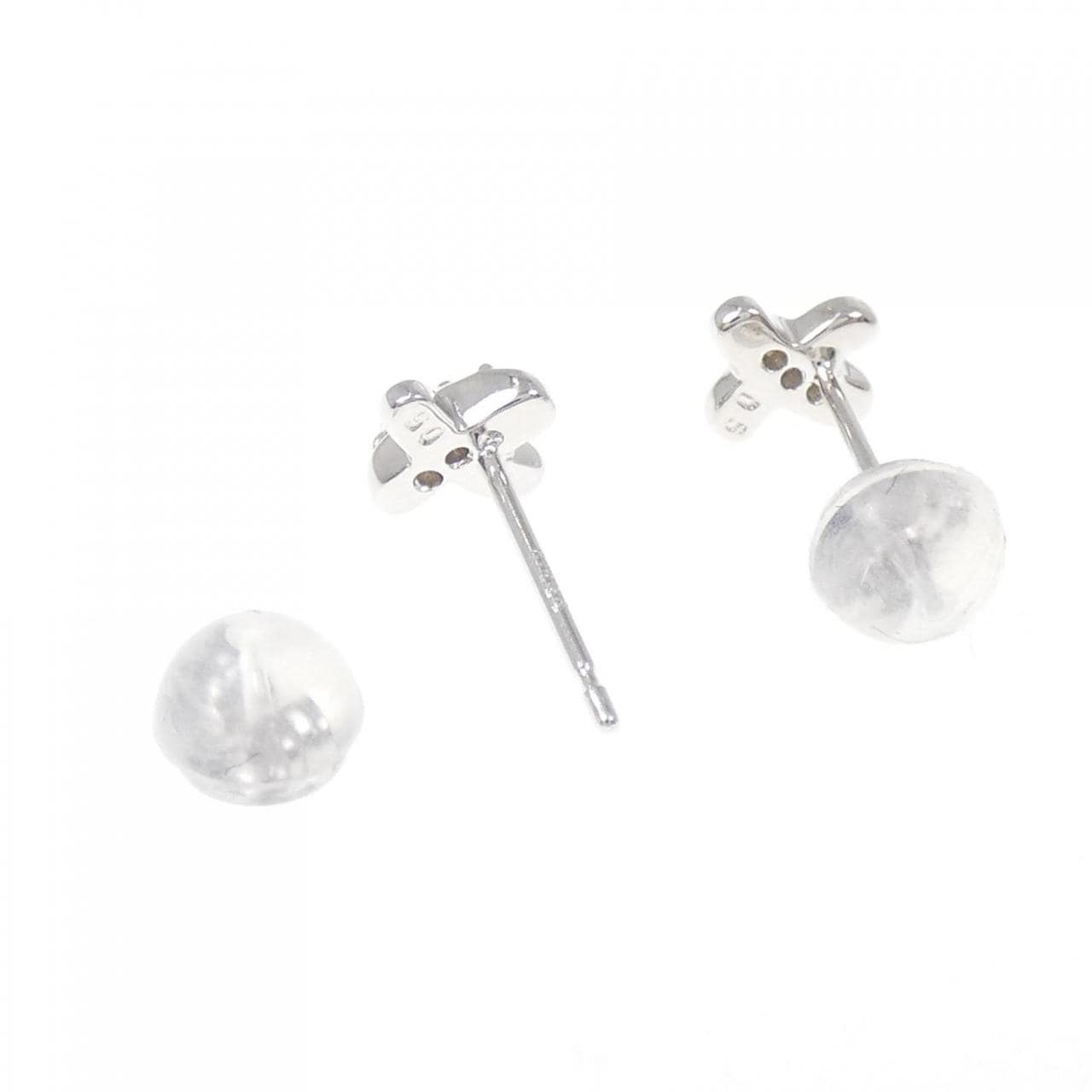 14KWG ダイヤモンド ピアス 0.10CT