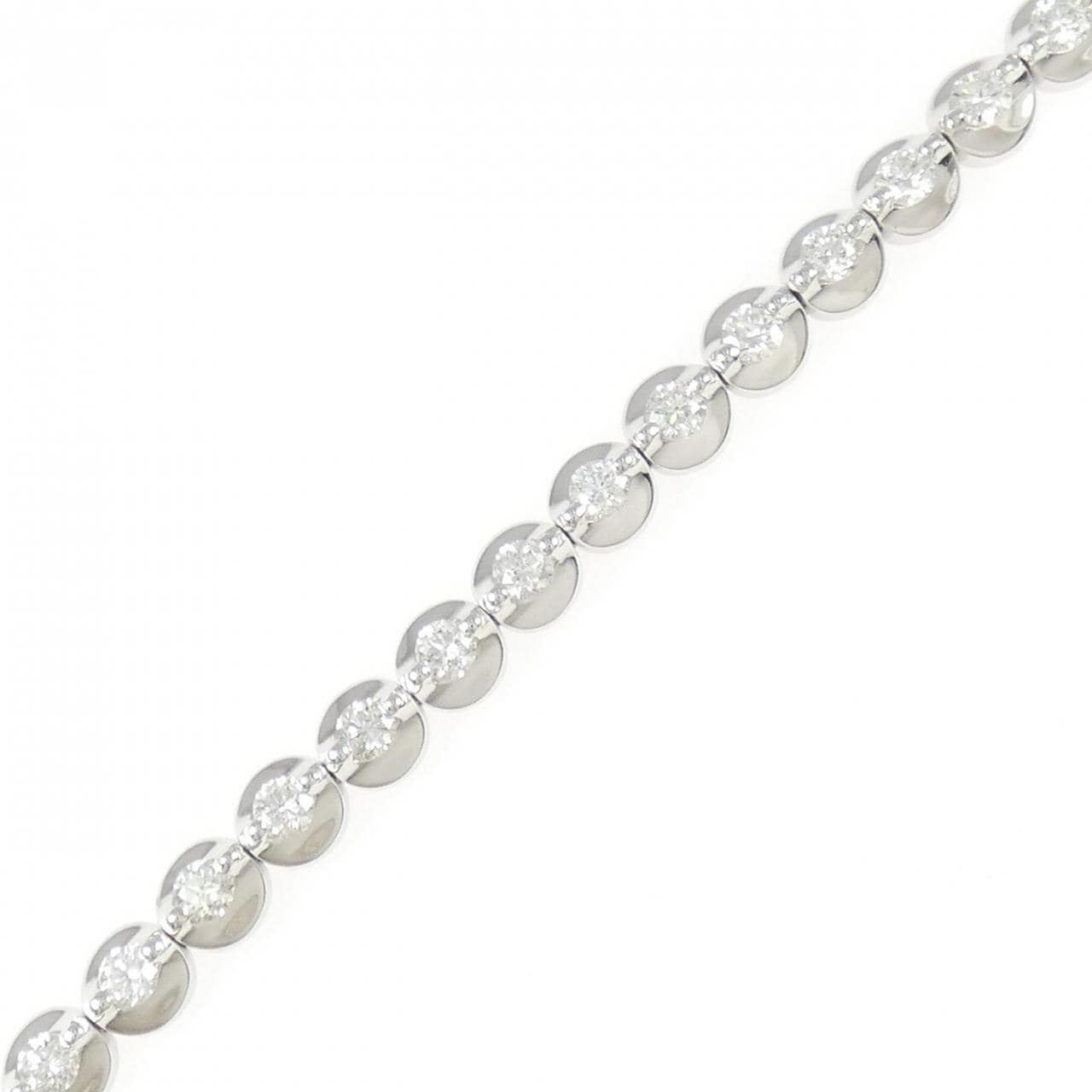 K18WG ダイヤモンド ブレスレット 2.00CT