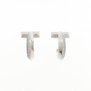 ティファニー T ワン フープ ピアス 0.40CT