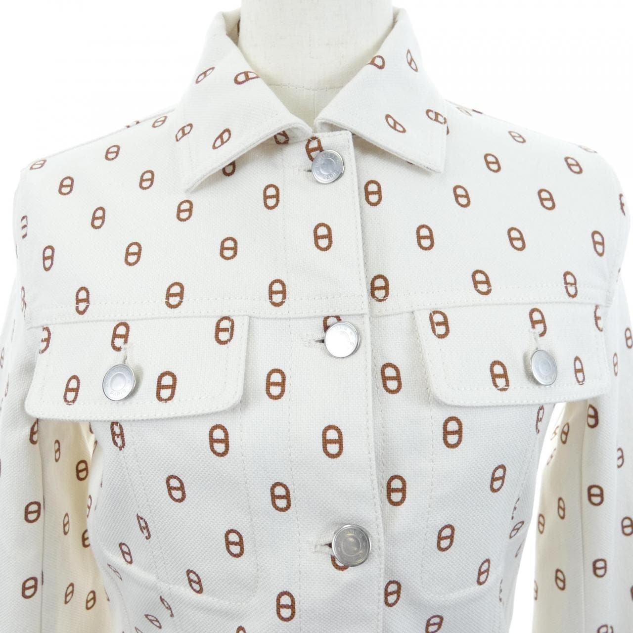 エルメス HERMES シェーヌ･ダンクル　クルー･ド･セル 4E0215D3 ジャケット