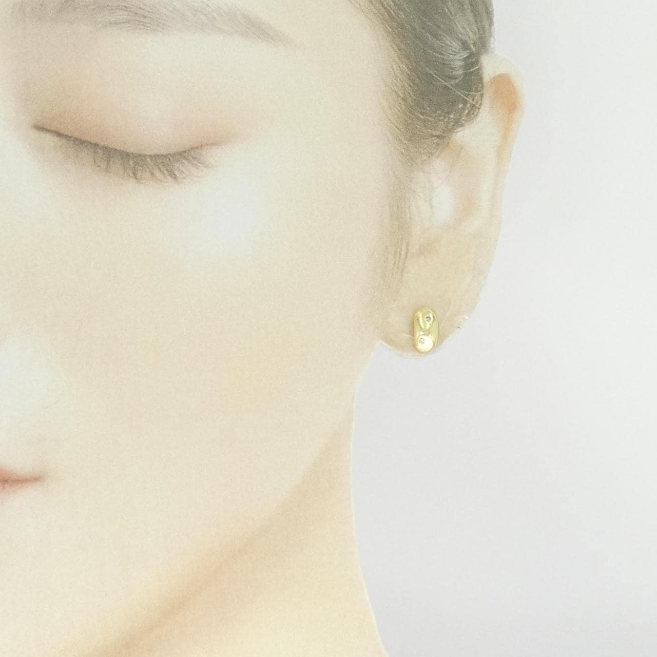 K18YG ダイヤモンド ピアス 0.06CT