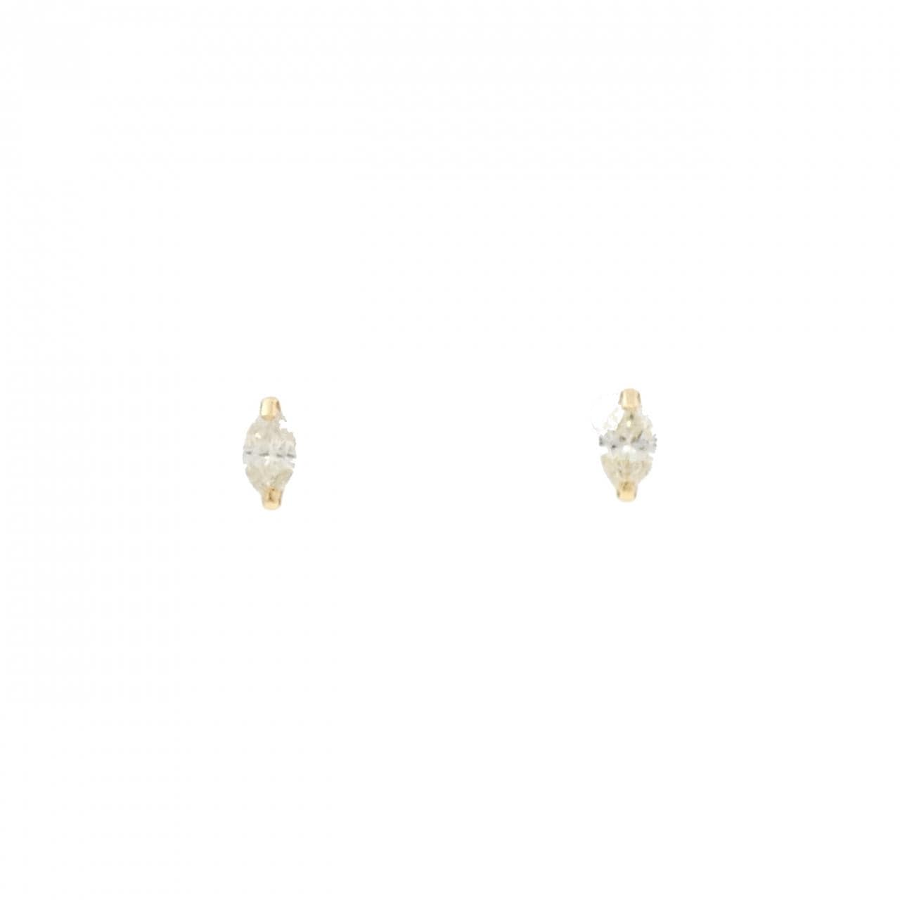 【新品】K18YG ダイヤモンド ピアス 0.14CT