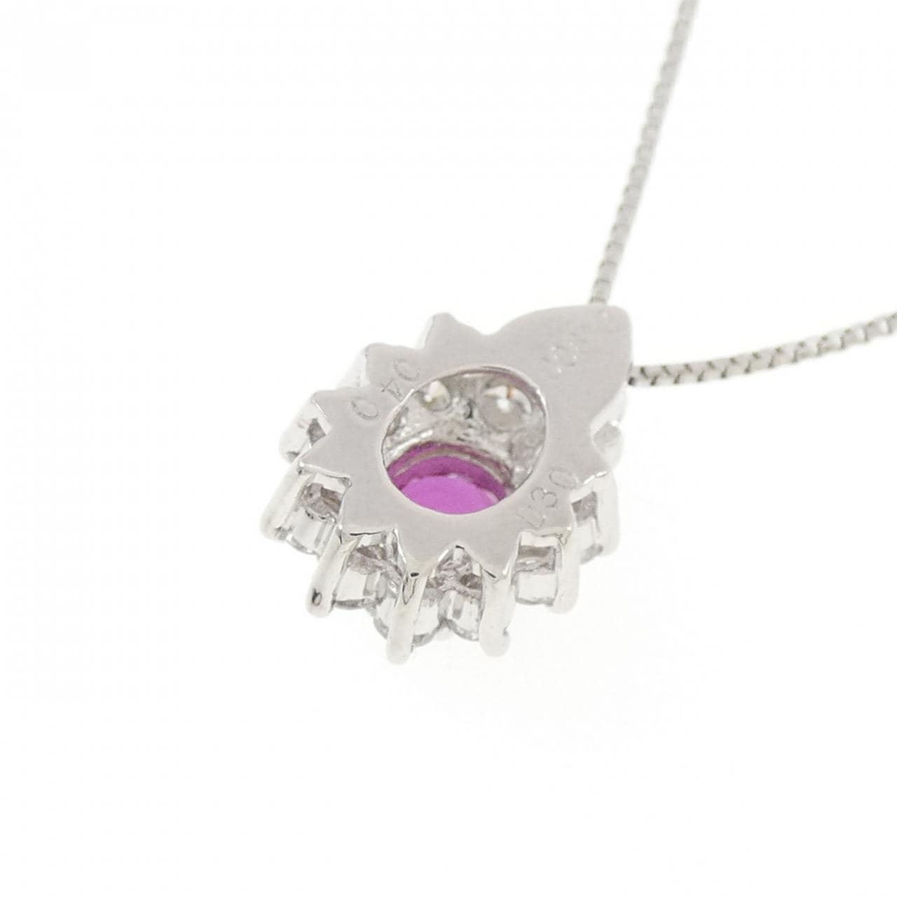 PT900/PT850 Ruby Necklace 0.40CT