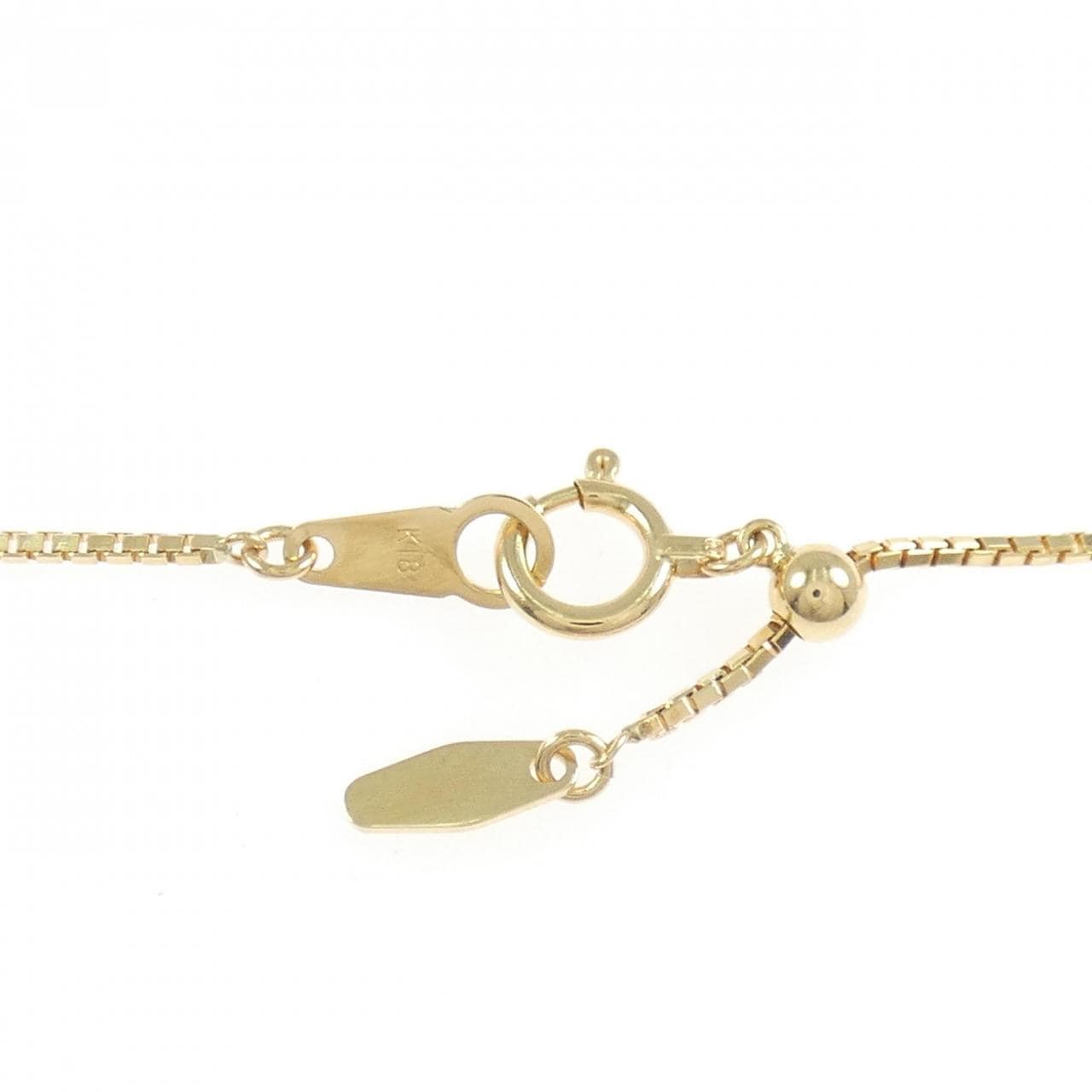 K18YG 白蝶パール ネックレス 11.8mm