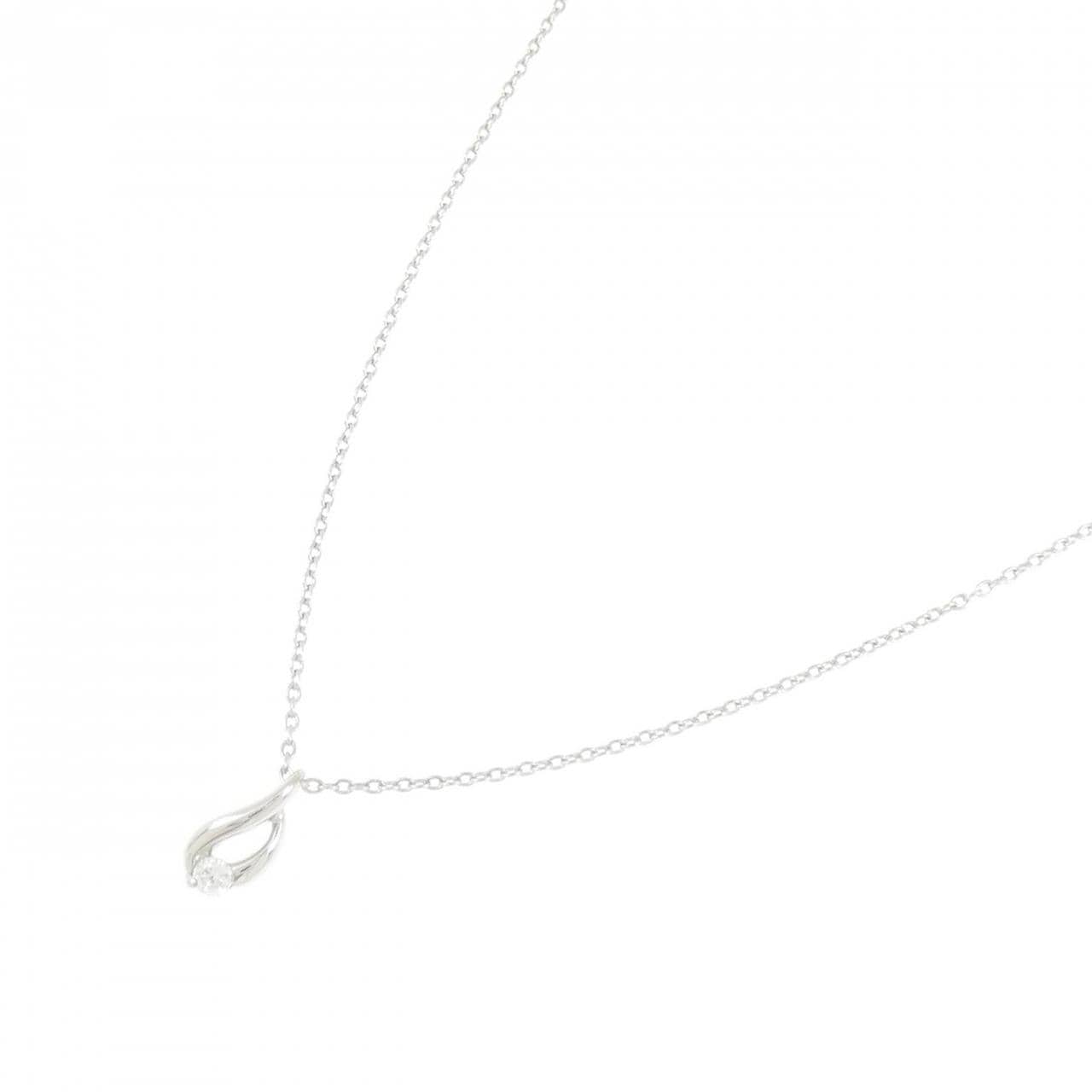K18WG ダイヤモンド ネックレス 0.03CT