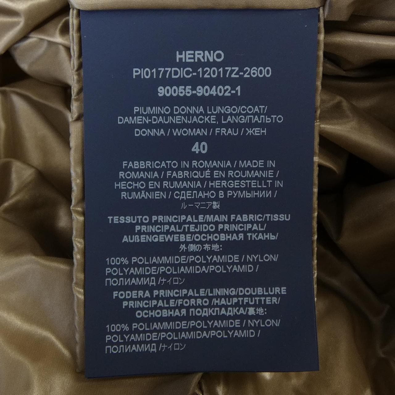 ヘルノ Herno PI0177DIC 12017Z ダウンコート