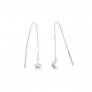 K18WG スター×ムーン ピアス