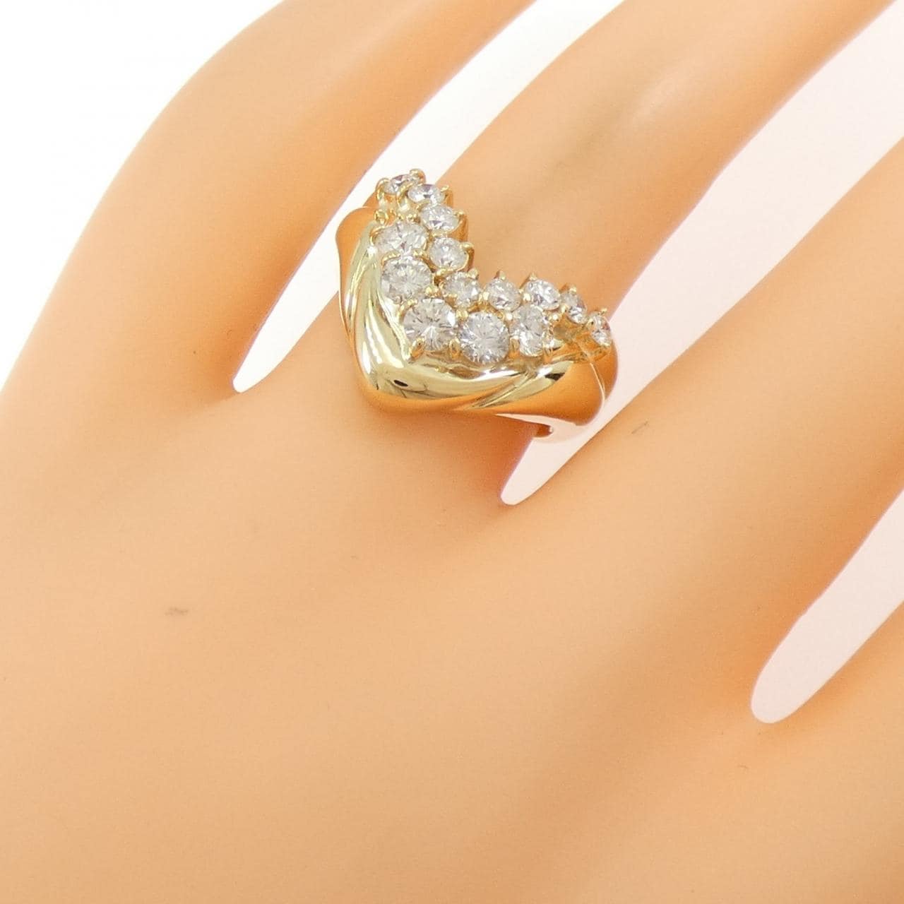 K18YG ダイヤモンド リング 1.01CT