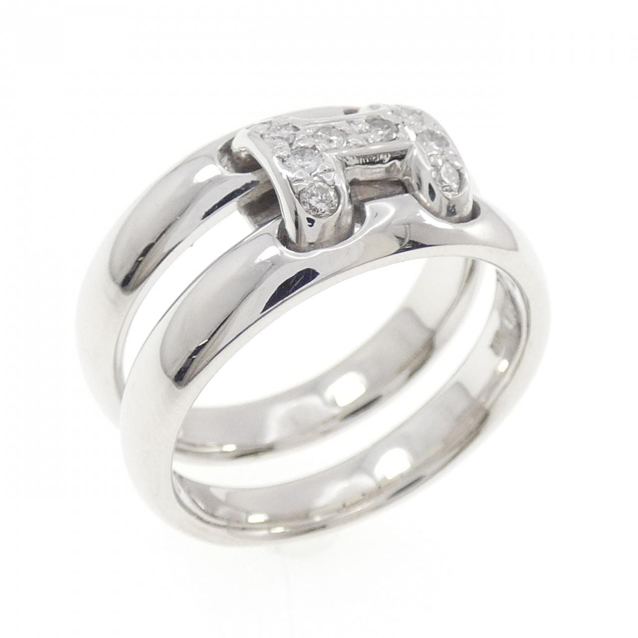K18WG ダイヤモンド リング 0.15CT