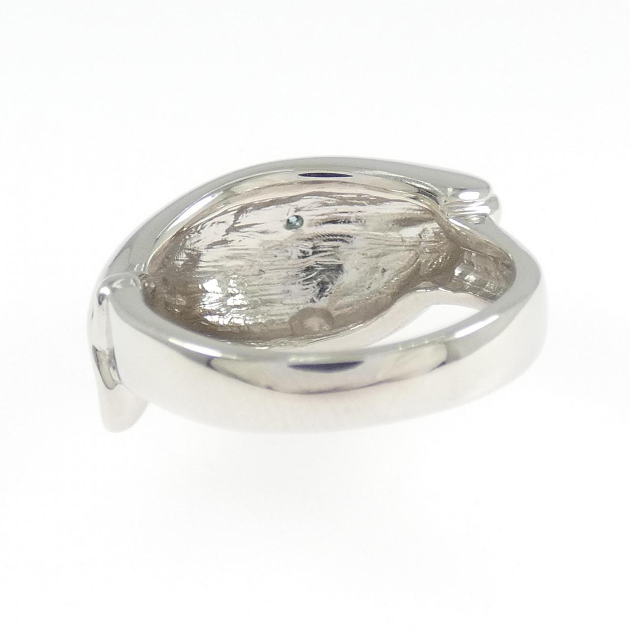PT900 クジラ ダイヤモンド リング 0.02CT