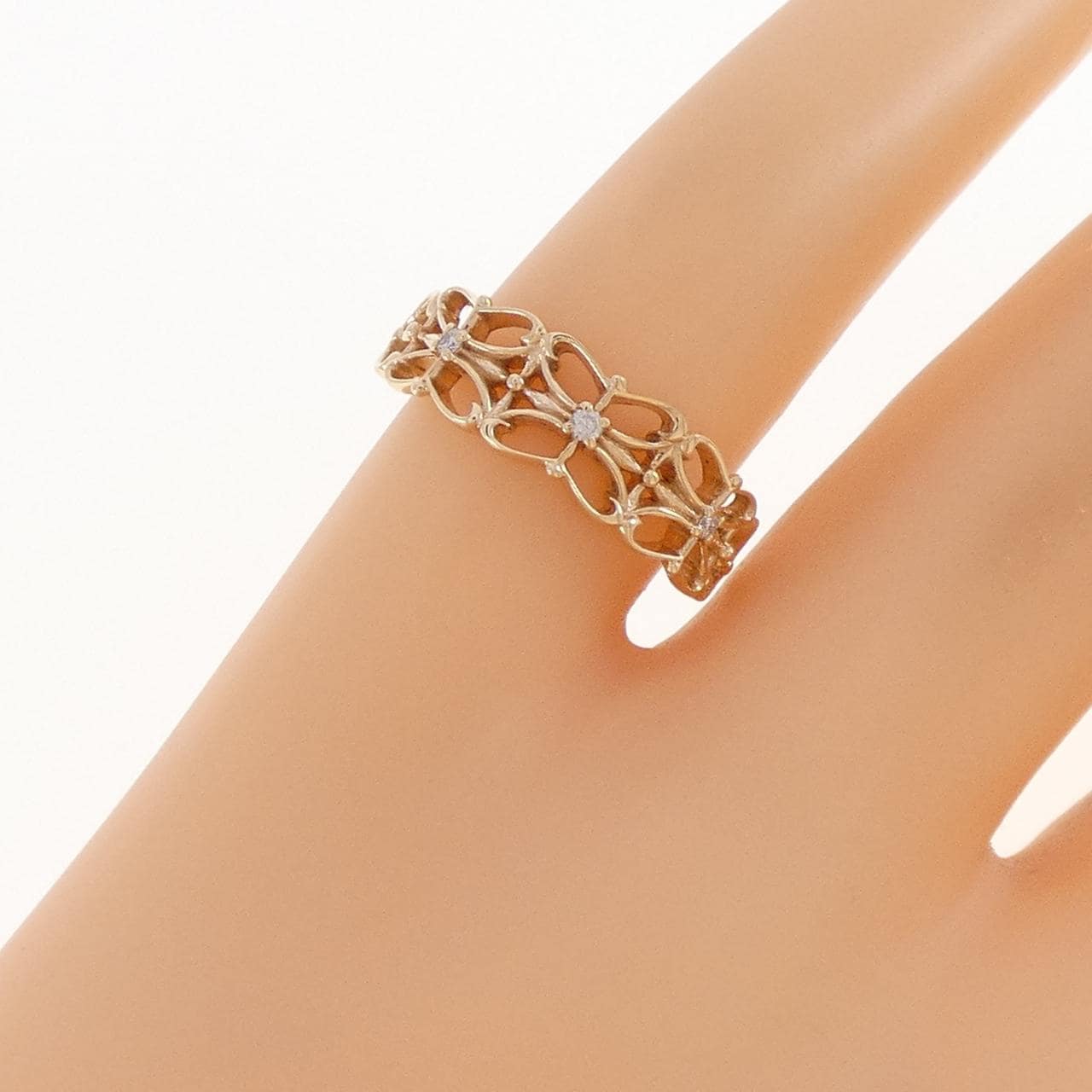 アガット ダイヤモンド リング 0.02CT