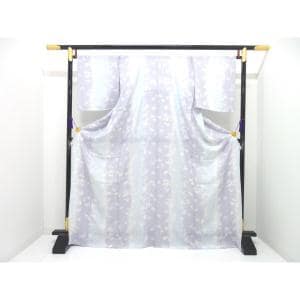 単衣　紋紗織小紋　身幅２Ｌ寸